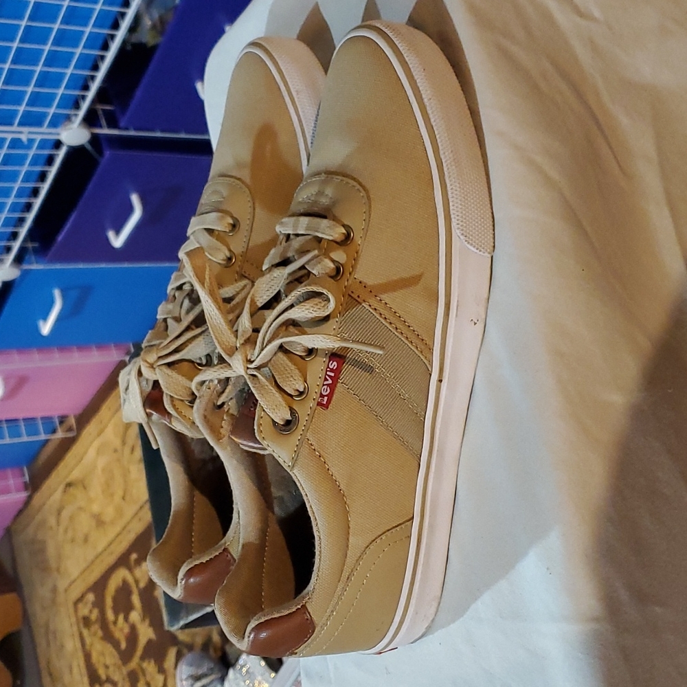 Men's Levis Casual Khaki Shoes Size 8½